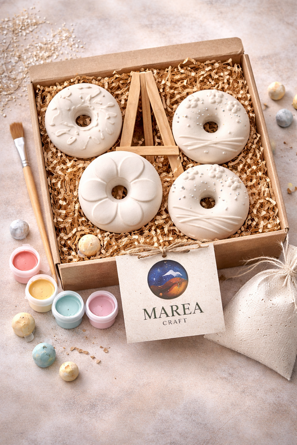 Kit de Yeso para Pintar Donas 🍩🎨 | Manualidades para Niños